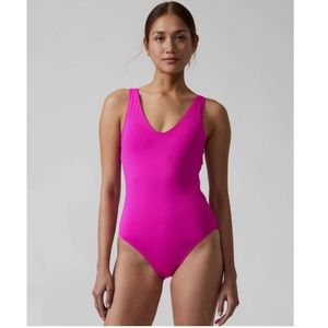 NWT Athleta Seychelles One Piece Swimsuit | Electric Fuchsia